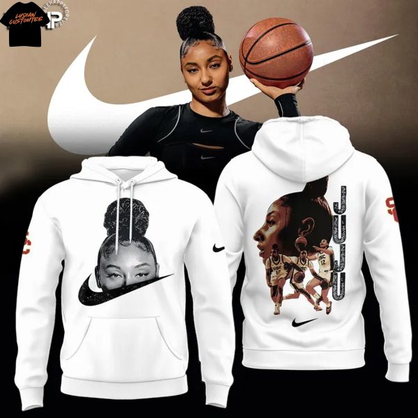 2025 JuJu Watkins USC Trojans Women Basketballl Hoodie – White