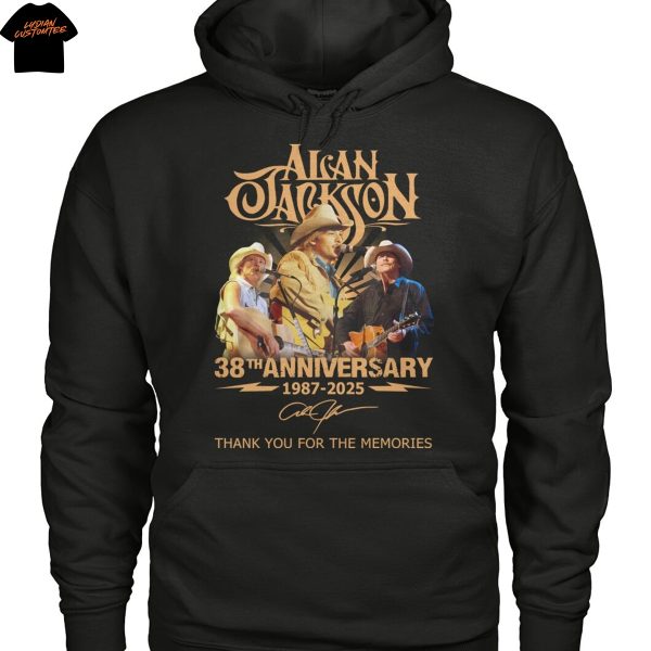 Alan Jackson 38th Anniversary 1987-2025 Signature Thank You For The Memories Unisex T-Shirt