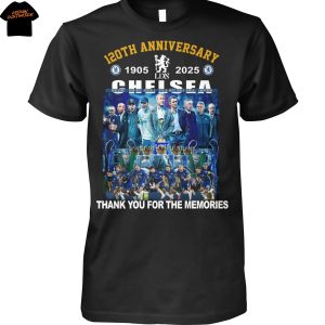 Chelsea F.C. 120th Anniversary 1905-2025 Thank You For The Memories Unisex T-Shirt