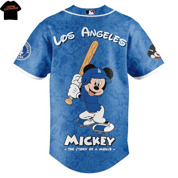 Los Angeles Dodgers x Mickey Night Game Baseball Jersey