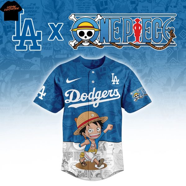 Los Angeles Dodgers x One Piece Baseball Jersey