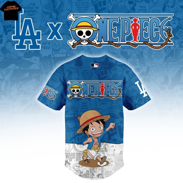 Los Angeles Dodgers x One Piece Baseball Jersey