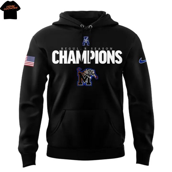 Memphis Tigers 2025 Regular Season Men Basketball Champions Hoodie