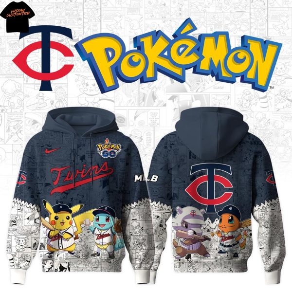 Minnesota Twins Po Kemon Go Tokyo Series 2025 Hoodie