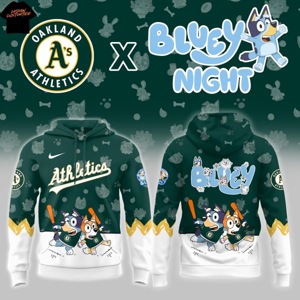 Oakland Athletics Bluey Night 2025 Hoodie