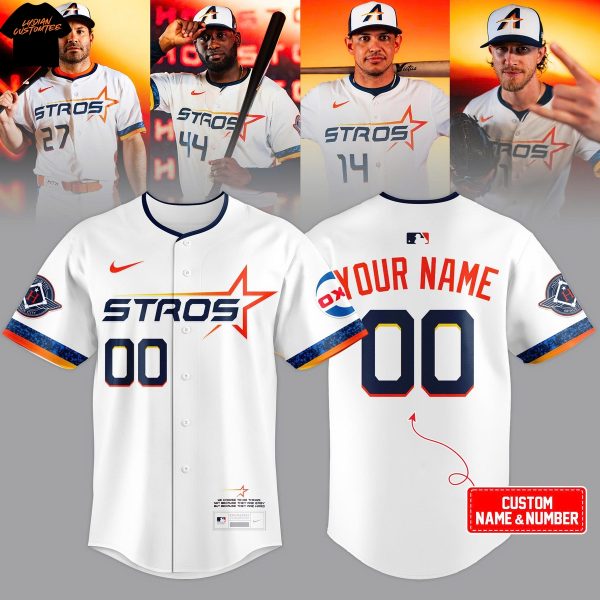 Personalized Houston Astros 2025 City Connect The Next Frontier Baseball Jersey – White