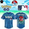 Personalized Los Angeles Dodgers x Go Charizard Baseball Jersey