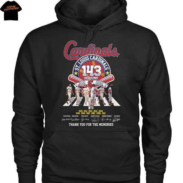 St Louis Cardinals 143 Season 1882-2025 Signature Thank You For The Memories Unisex T-Shirt