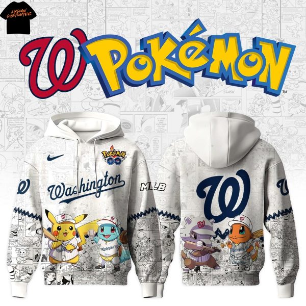 Washington Nationals Po Kemon Go Tokyo Series 2025 Hoodie