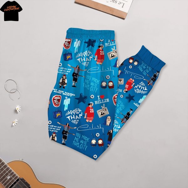 Billie Eilish Hit Me Hard And Soft Pajamas Set