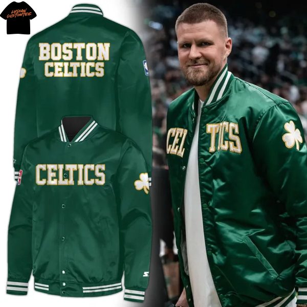 Boston Celtics 2025 Playoffs Baseball Jacket