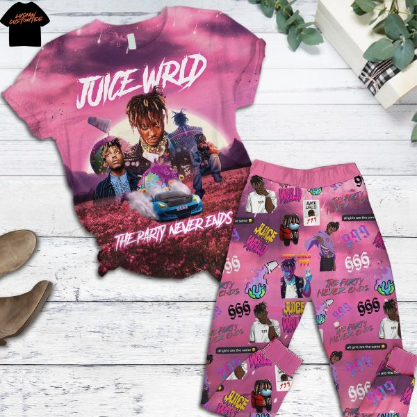 Juice Wrld The Party Never Ends Pajamas Set