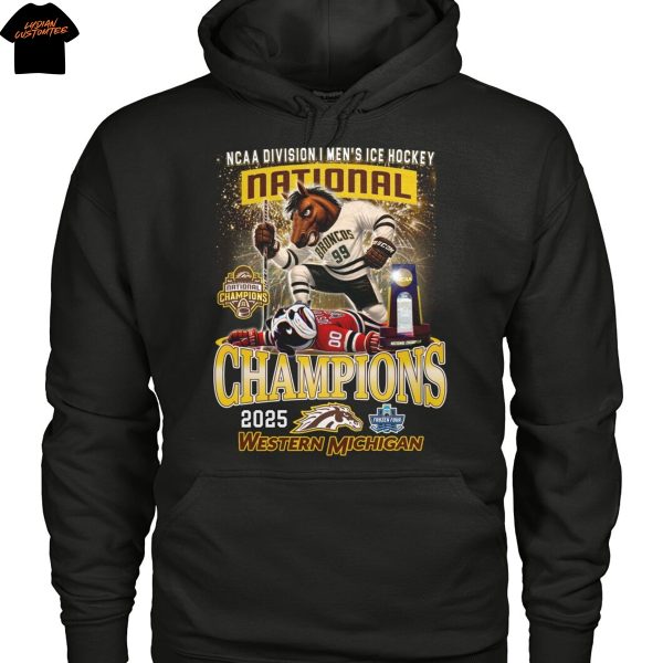 NCAA Division I Men Ice Hockey National Champions Western Michigan 2025 Unisex T-Shirt