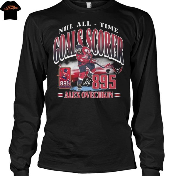 NHL All-Time Goals Scorer 895 Alex Ovechkin Unisex T-Shirt