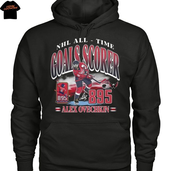 NHL All-Time Goals Scorer 895 Alex Ovechkin Unisex T-Shirt