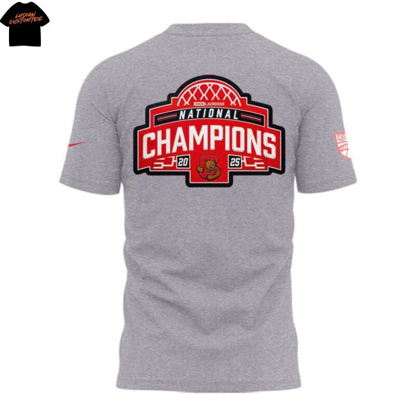 2025 National Champions Division I Mens Lacrosse Cornell Big Red 3D T-Shirt