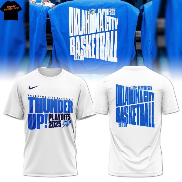 2025 Oklahoma City Thunder Playoff 3D T-Shirt