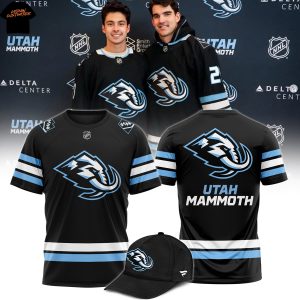 2025 Utah Mammoth Black 3D T-Shirt