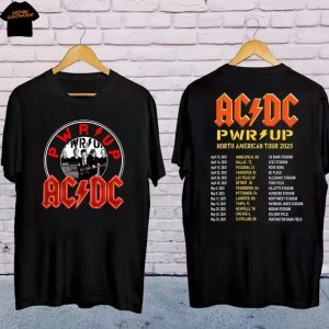 AC DC Pwr Up North American Tour 2025 3D T-Shirt