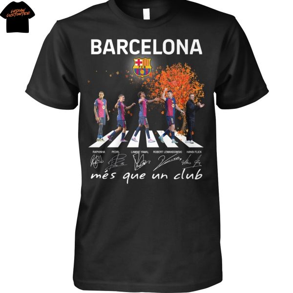 Barcelona Signature Mes Que Un Club Unisex T-Shirt
