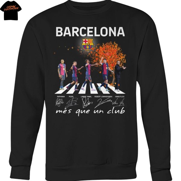 Barcelona Signature Mes Que Un Club Unisex T-Shirt