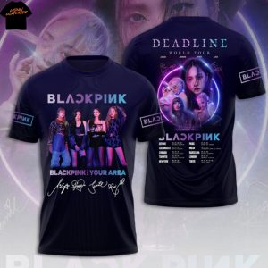 Blackpink Deadline World Tour 2025 Signature 3D T-Shirt