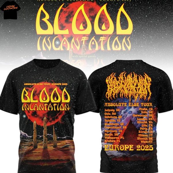 Blood Incantation Absolute Else Tour Europe 2025 3D T-Shirt