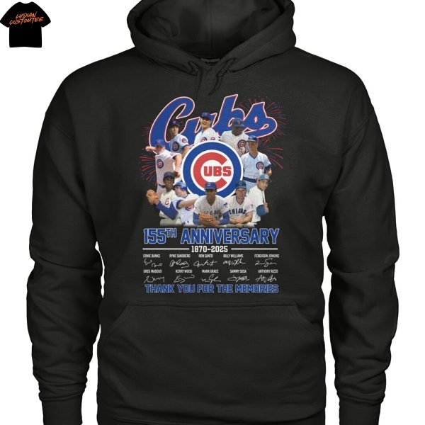 Chicago Cubs 155th Anniversary 1870-2025 Signature Thank You For The Memories Unisex T-Shirt