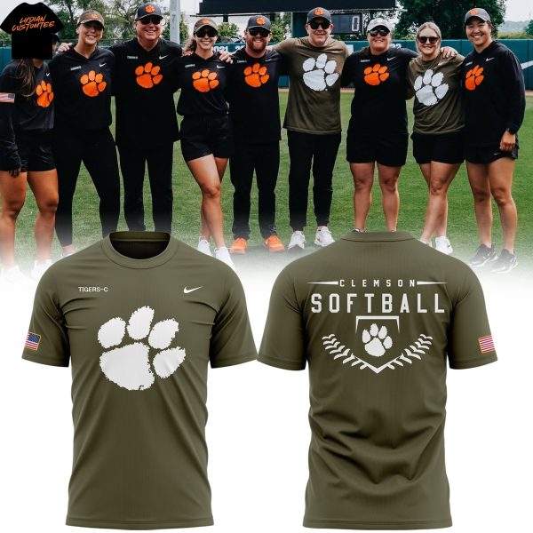 Clemson Tigers Softball Military Appreciation 2025 3D T-Shirt
