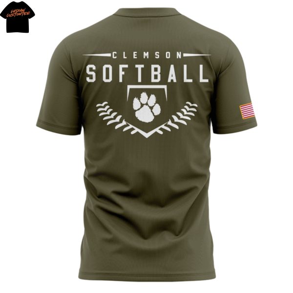 Clemson Tigers Softball Military Appreciation 2025 3D T-Shirt