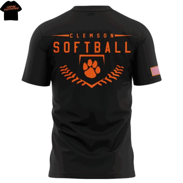Clemson Tigers Softball Military Appreciation 3D T-Shirt
