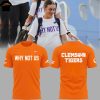 Clemson Tigers Softball Why Not Us 3D T-Shirt – Purple