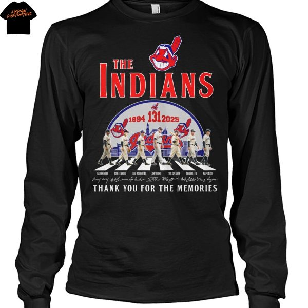 Cleveland Guardians The Indians 131 Years 1894-2025 Signature Thank You For The Memories Unisex T-Shirt
