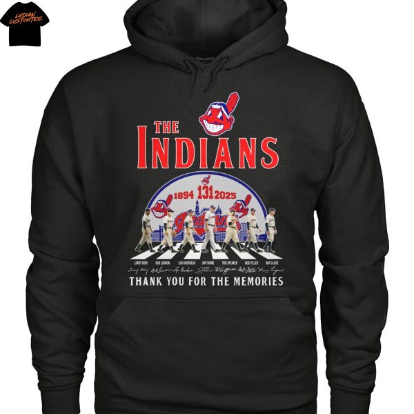 Cleveland Guardians The Indians 131 Years 1894-2025 Signature Thank You For The Memories Unisex T-Shirt