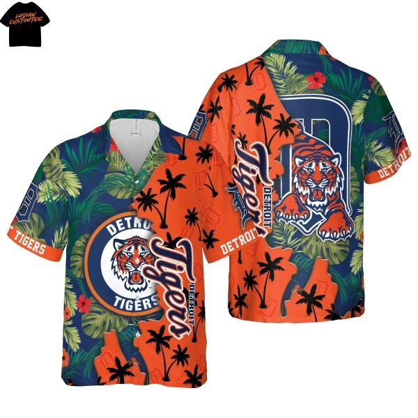 Detroit Tigers Summer Coconut Hawaiian Shirt