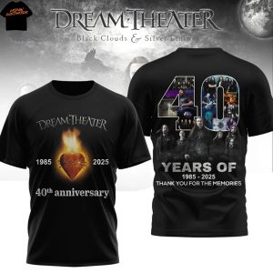 Dream Theater 40th Anniversary 1985-2025 Thank You For The Memories 3D T-Shirt