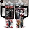 AC DC Pwr Up Tour Back In Black I Hit The Sack Tumbler With Handle And Straw