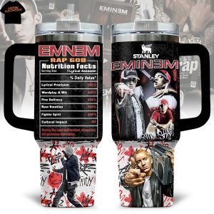Eminem Rap God Tumbler With Handle And Straw