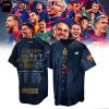 F.C Barcelona El Nostre Estil El Nostre Llegat La Liga 2025 Champions Baseball Jersey – Black