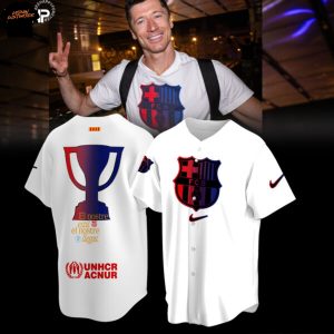 F.C Barcelona La Liga 2025 Champions Baseball Jersey