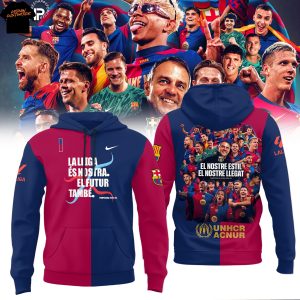 F.C Barcelona La Lliga Es Nostra El Futur Tambe 2025 Hoodie