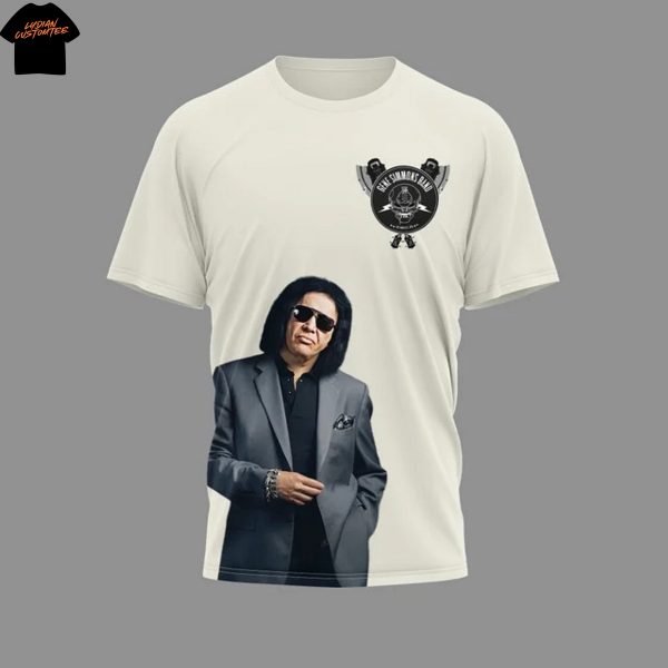 Gene Simmons Band 2025 Legend Never Die 3D T-Shirt