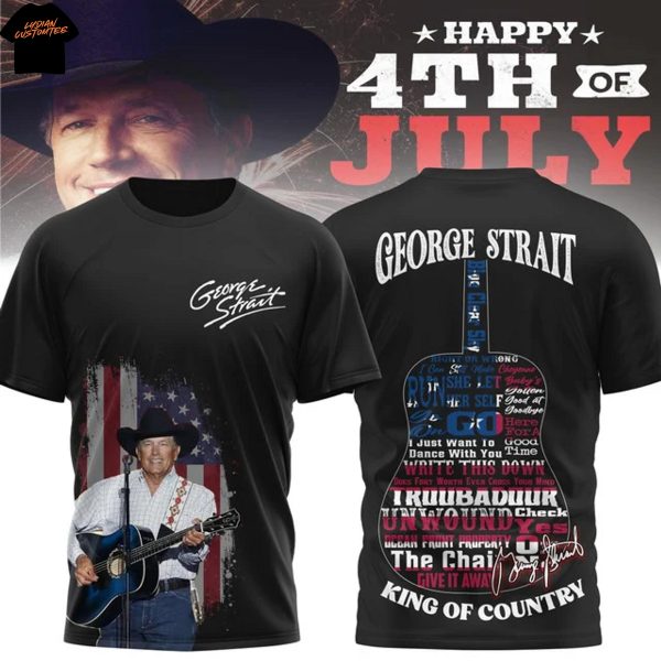 George Strait King Of Country Signature 3D T-Shirt