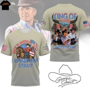 George Strait Raised On Strait  King Of Country 3D T-Shirt