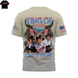 George Strait Raised On Strait  King Of Country 3D T-Shirt