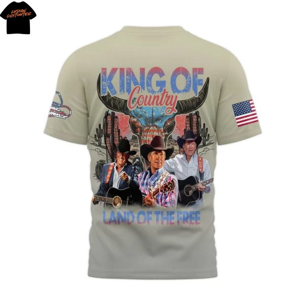 George Strait Raised On Strait  King Of Country 3D T-Shirt