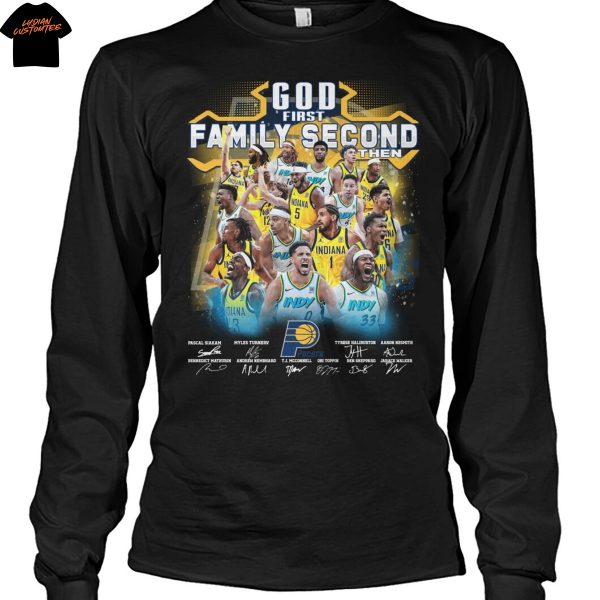 God First Family Second Then Indiana Pacers Signature Unisex T-Shirt