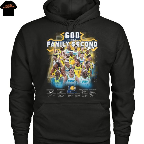 God First Family Second Then Indiana Pacers Signature Unisex T-Shirt