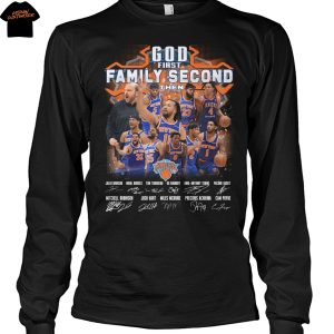 God First Family Second Then New York Knicks Signature Unisex T-Shirt