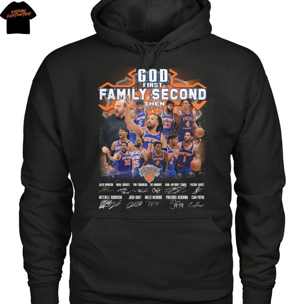 God First Family Second Then New York Knicks Signature Unisex T-Shirt